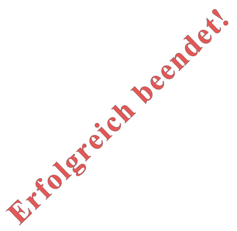 Erfolgreich beendet!